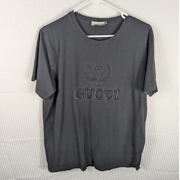 Gucci Inspired 3XL Black Embroidered Designer Style T-Shirt Men’s Streetwear - Picture 1 of 6